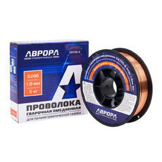 Проволока омедненная ER70S-6 d.1.0 мм 5кг D200