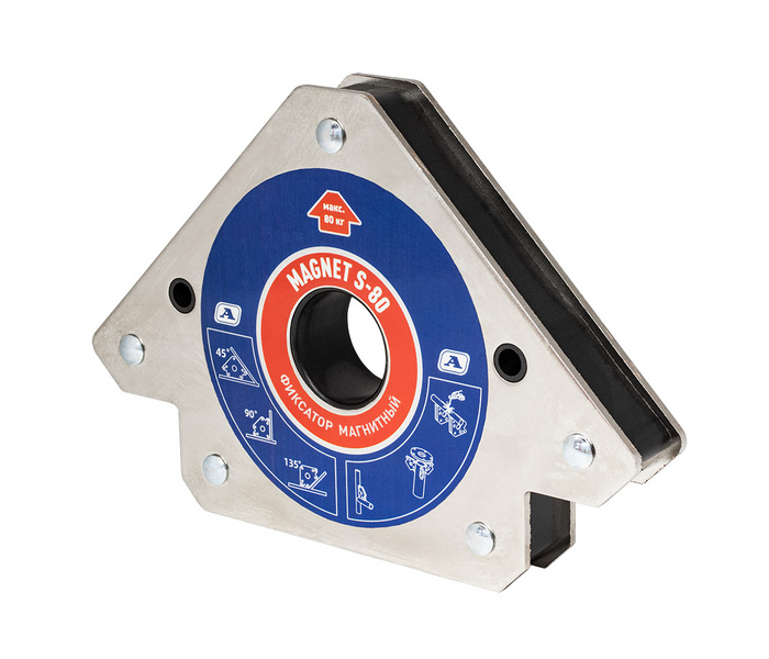 Фиксатор магнитный Magnet S-80 (45°/90°/135°, усилие 80кг) — фото