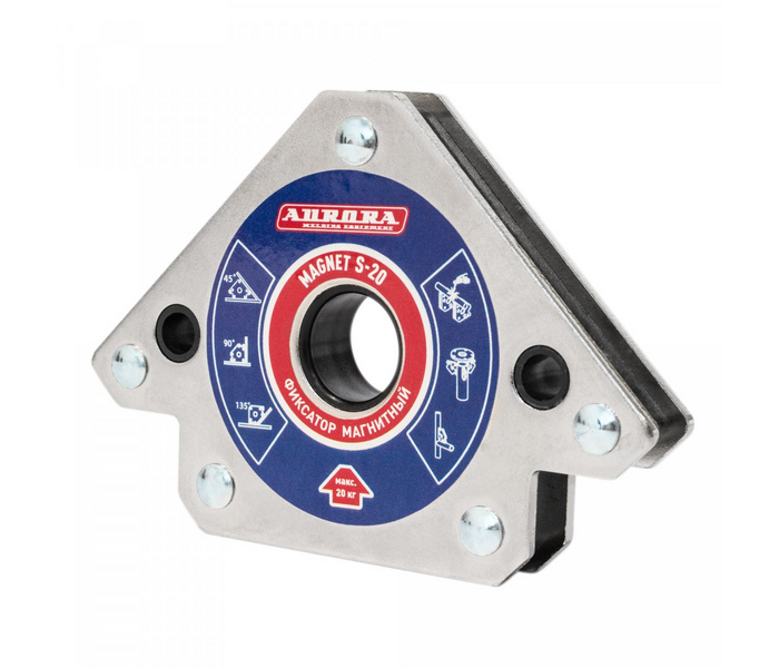 Фиксатор магнитный Magnet S-20 (45°/90°/135°, усилие 20кг) — фото